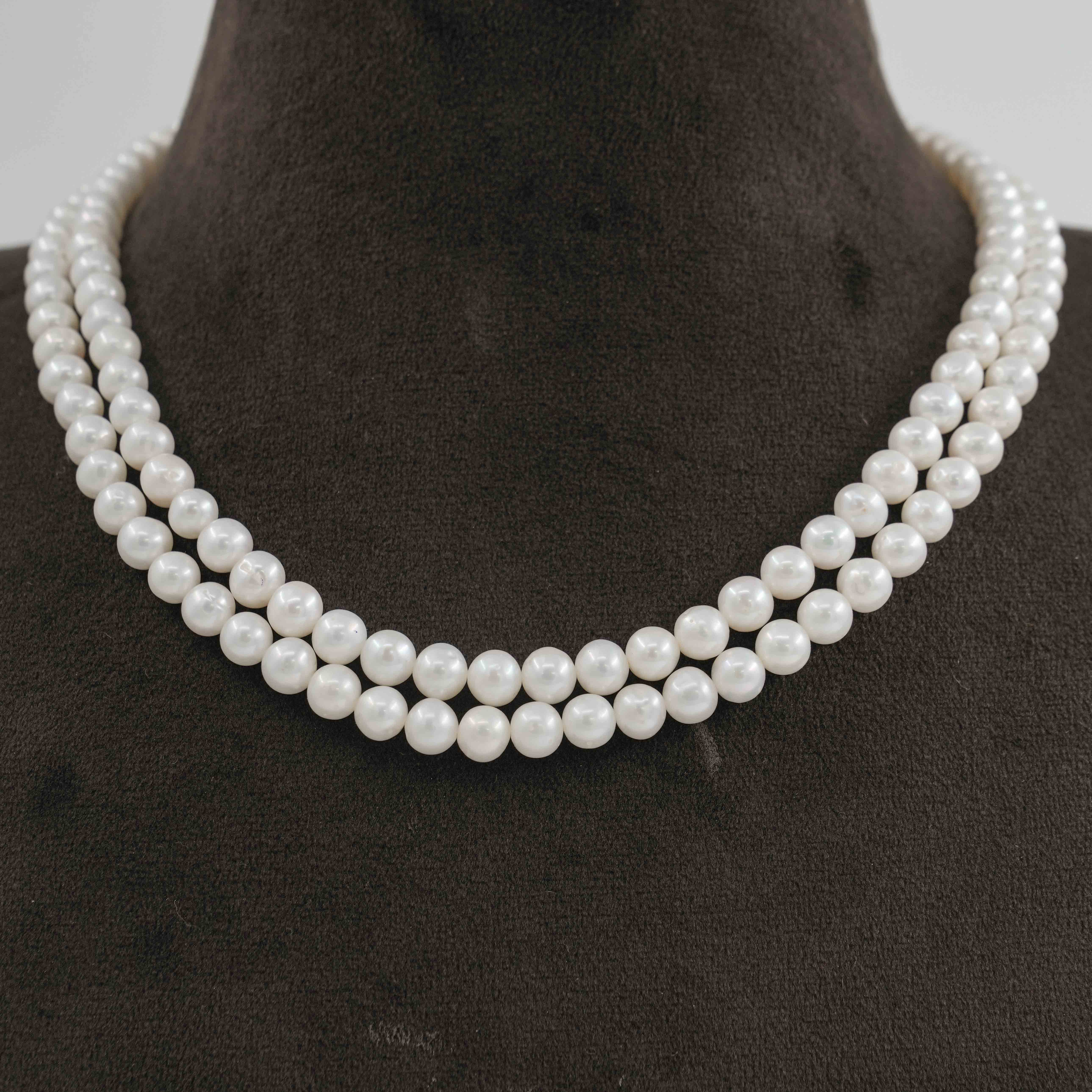 The Pearl Atelier by Kabra Pearls - Iconic White Pearl Necklace
